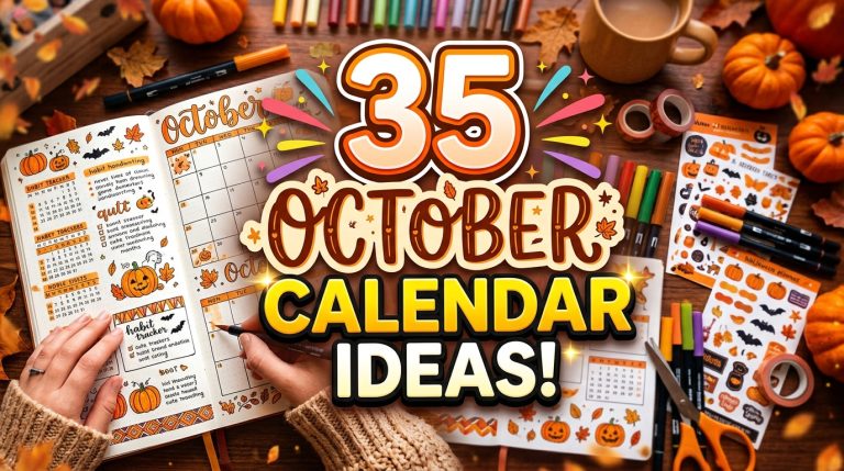 35 October Calendar Ideas to Make This Fall Feel Special