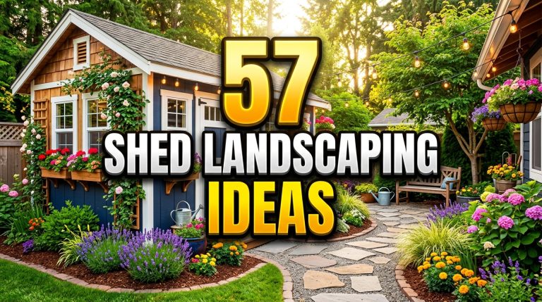 57 Shed Landscaping Ideas to Transform Your Backyard